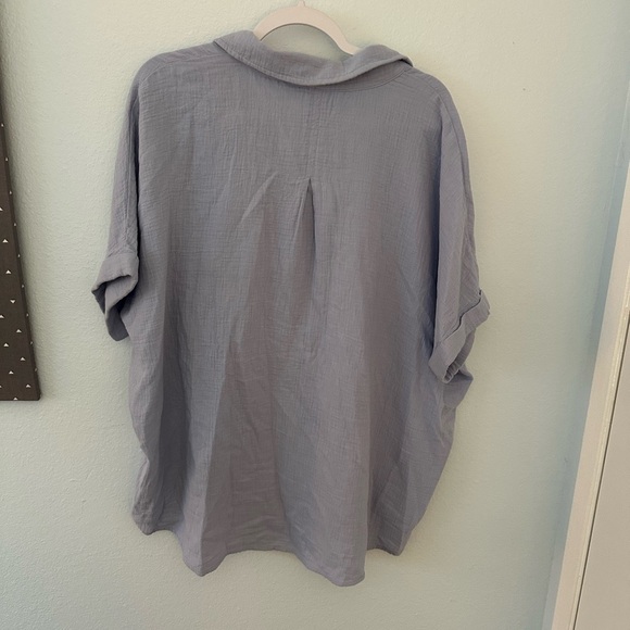 Pact Coastal Double Gauze Oversized Shirt - Picture 2 of 5